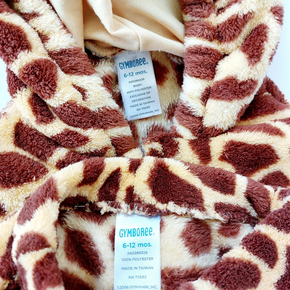 2pc Giraffe Costume Gymboree 6-12 months Halloween‎ Zoo